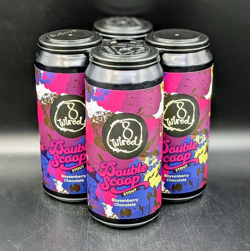 8 Wired Double Scoop Boysenberry Chocolate Stout Can 4pk