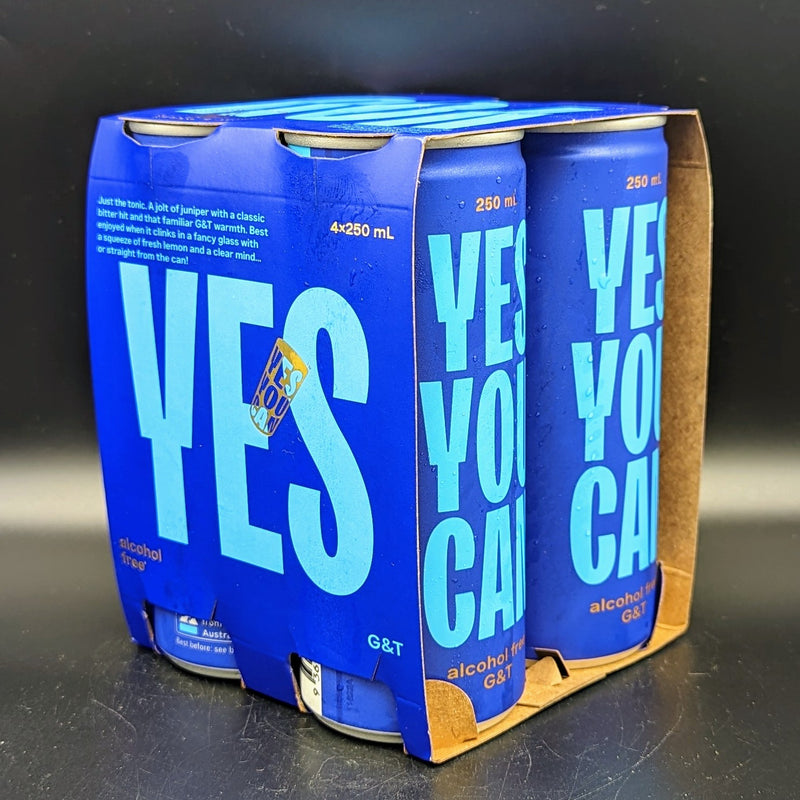 Yes You Can Alcohol Free G & T Can 4pk