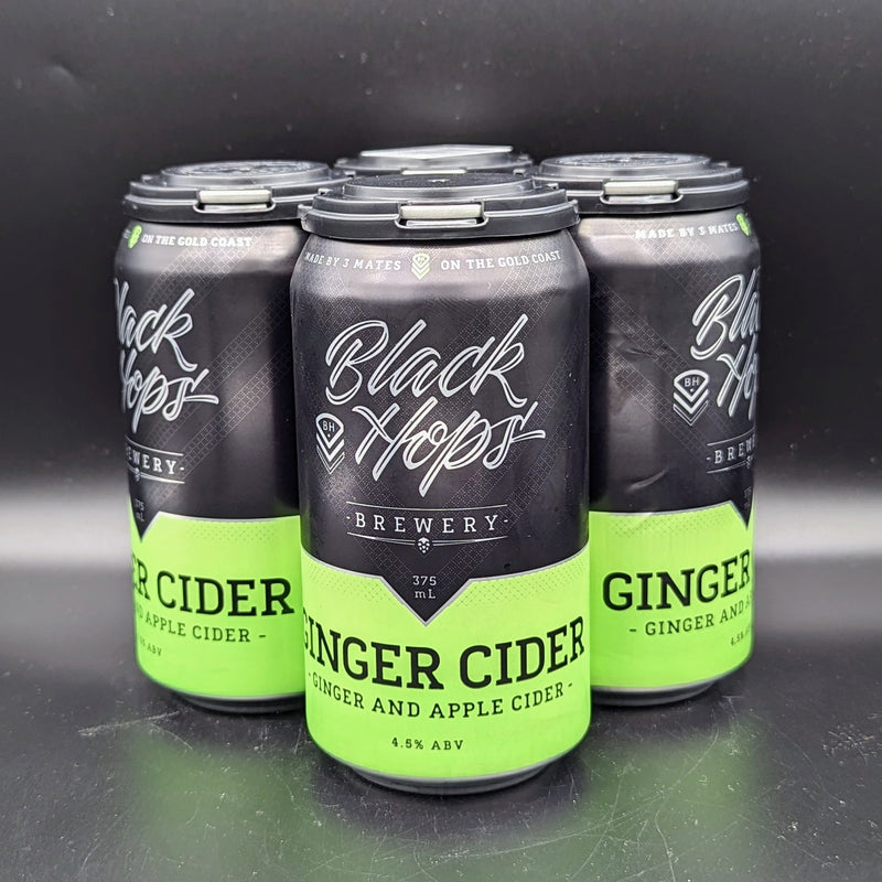 Black Hops Ginger Cider Can 4pk
