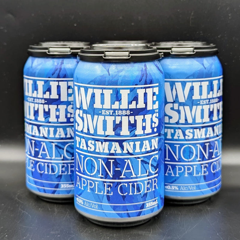 Willie Smiths Non Alc Apple Cider Can 4pk
