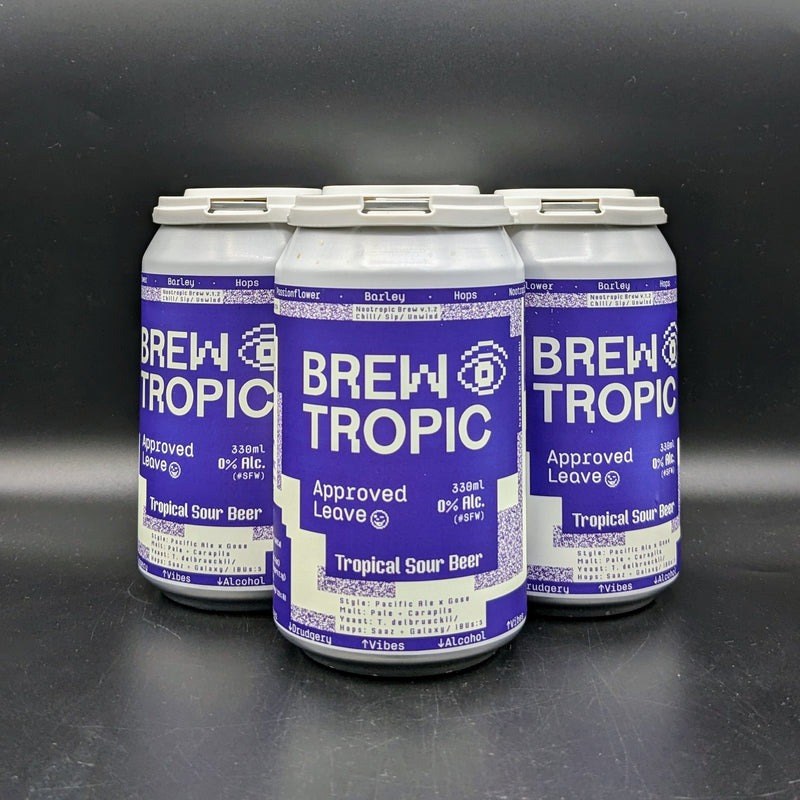 Brewtropic Approved Leave Tropical Non Alc Sour Beer Can 4pk