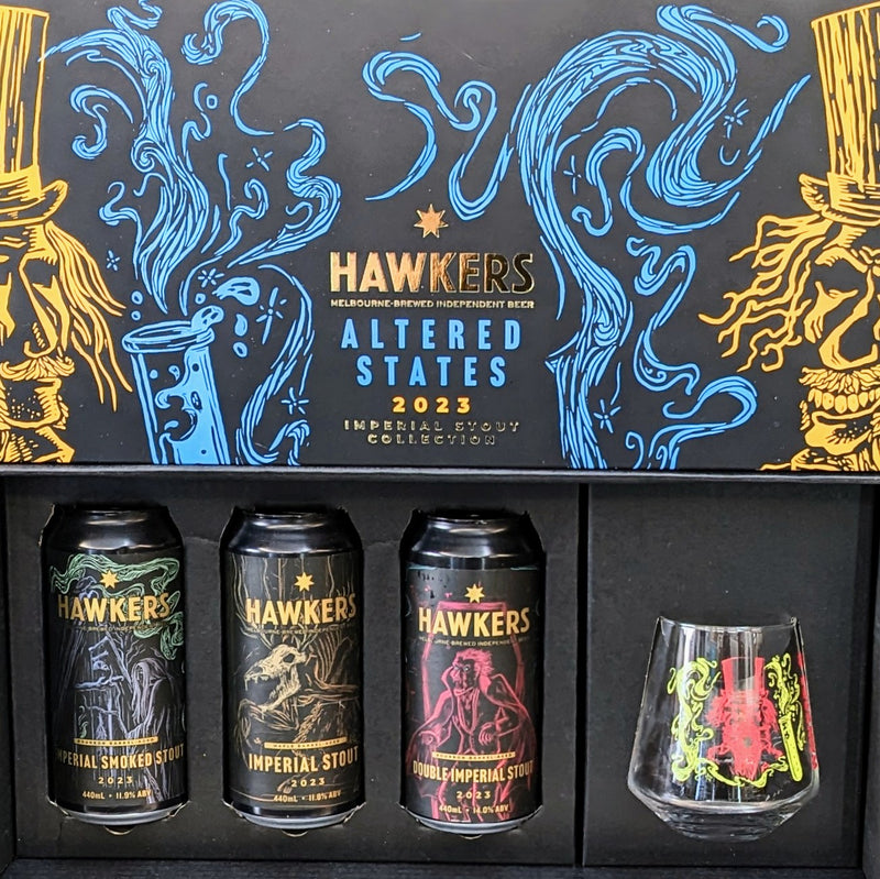Hawkers Altered States BARREL AGED IMPERIAL STOUT SET WITH GLASS (2023)