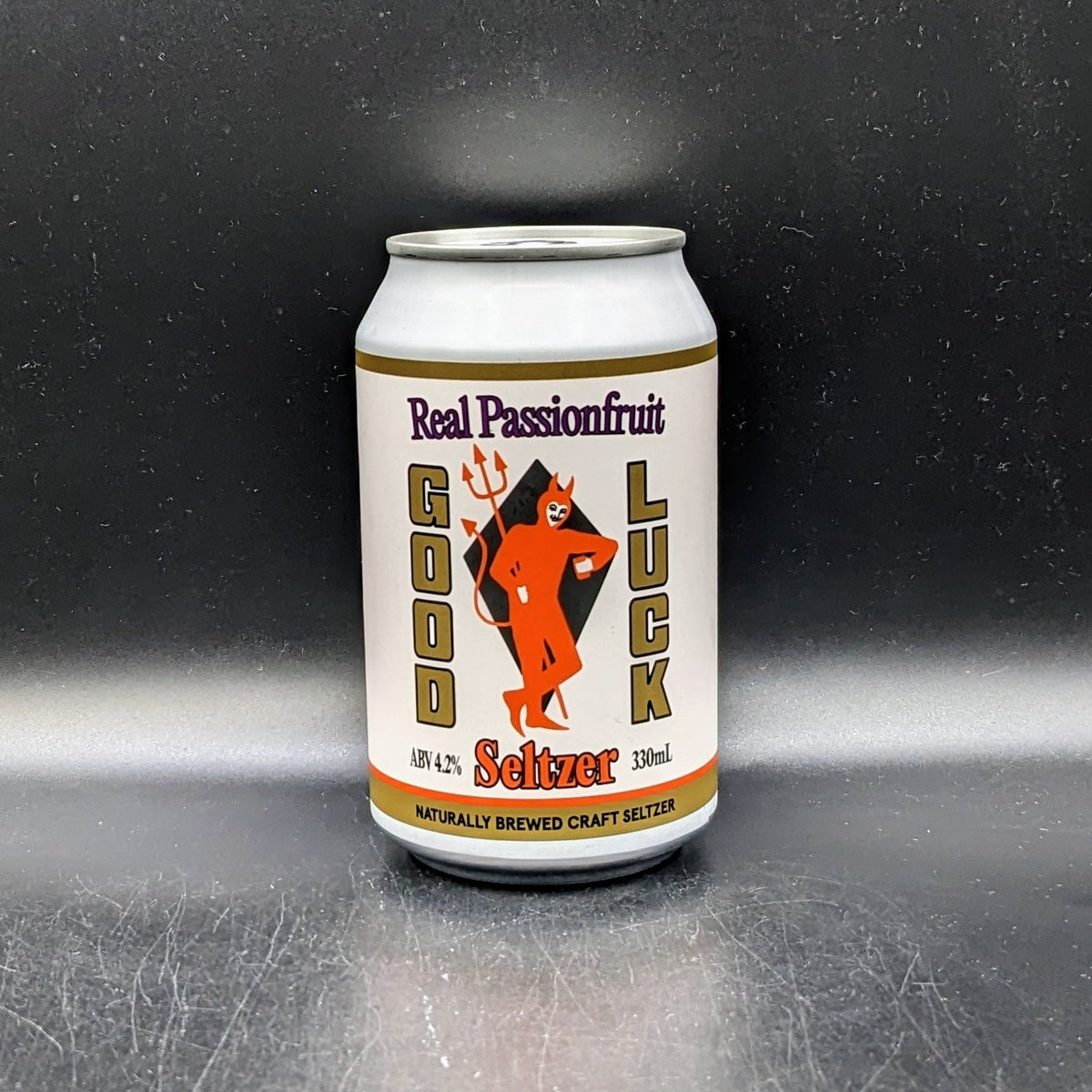 Good Luck Real Passionfruit Seltzer Can Sgl 375ml
