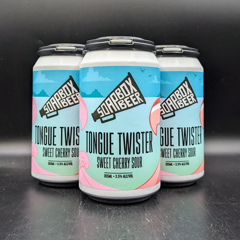 Soapbox Tongue Twister Sweet Cherry Sour Can 4pk
