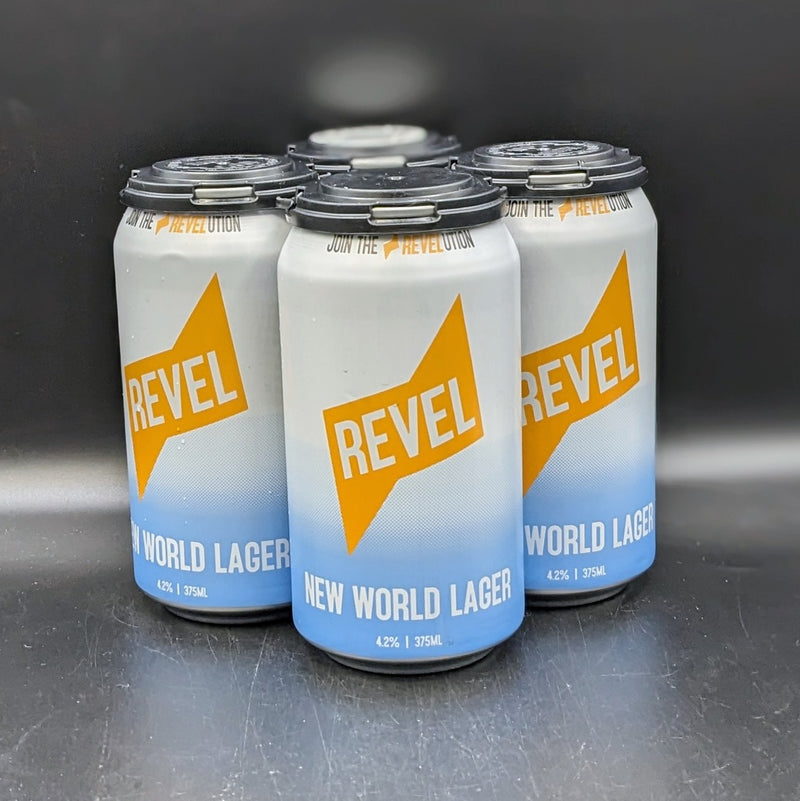 Revel New World Lager Can 4pk