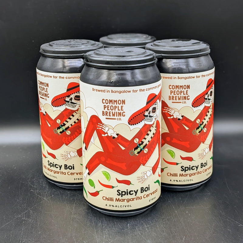 Common People Spicy Boi Chilli Margarita Cerveza Can 4pk