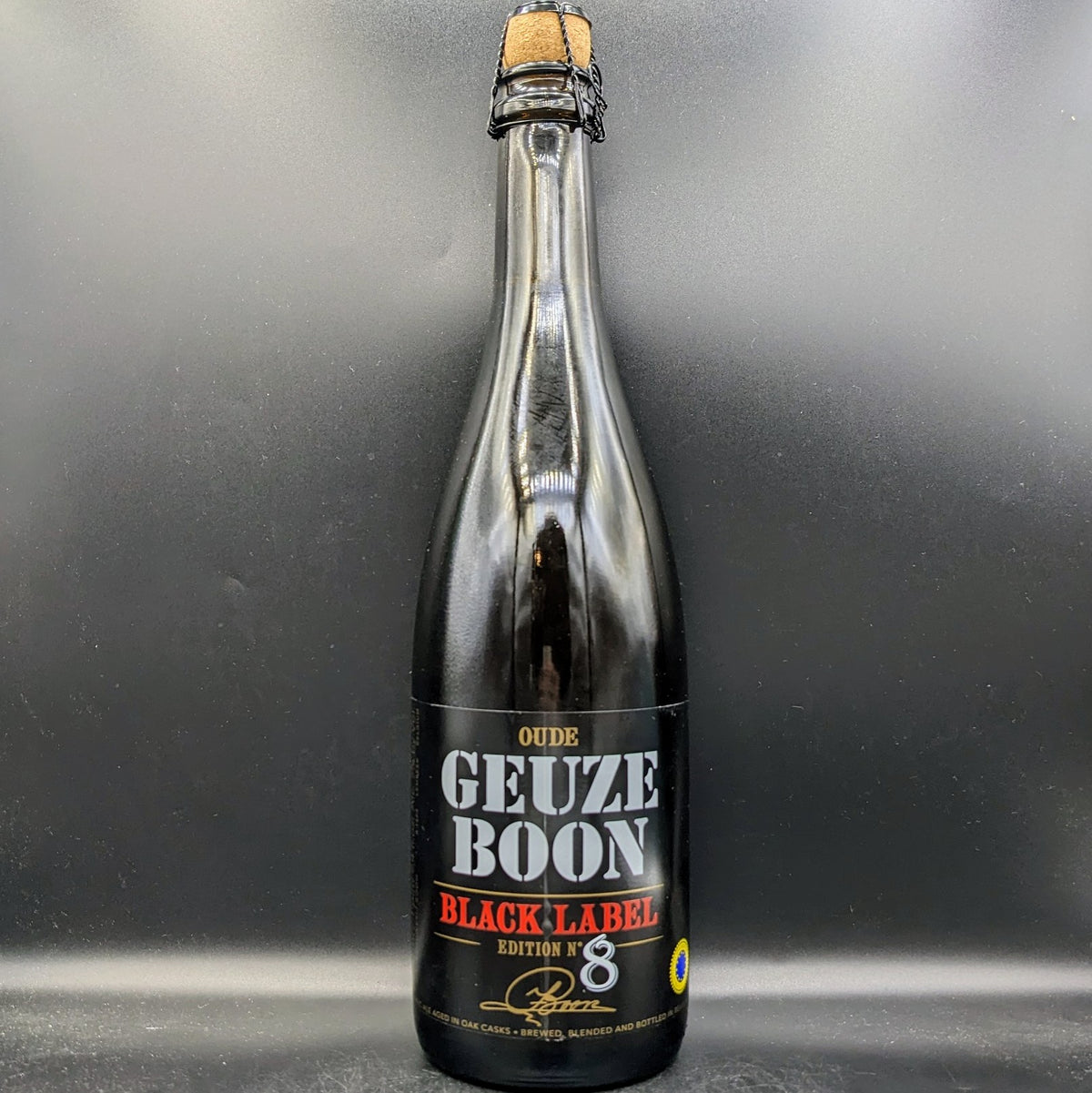 Oude Gueuze Boon Black Label No 8 Bottle 750ml