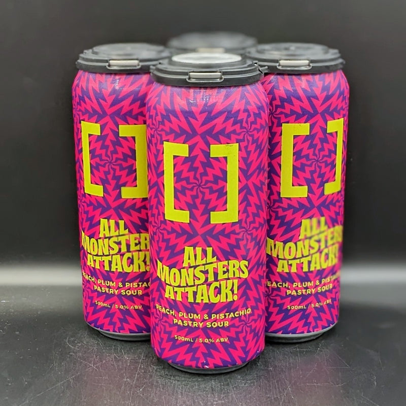 Working Title All Monsters Attack! Peach, Plum & Pistachio Pastry Sour Can 4pk