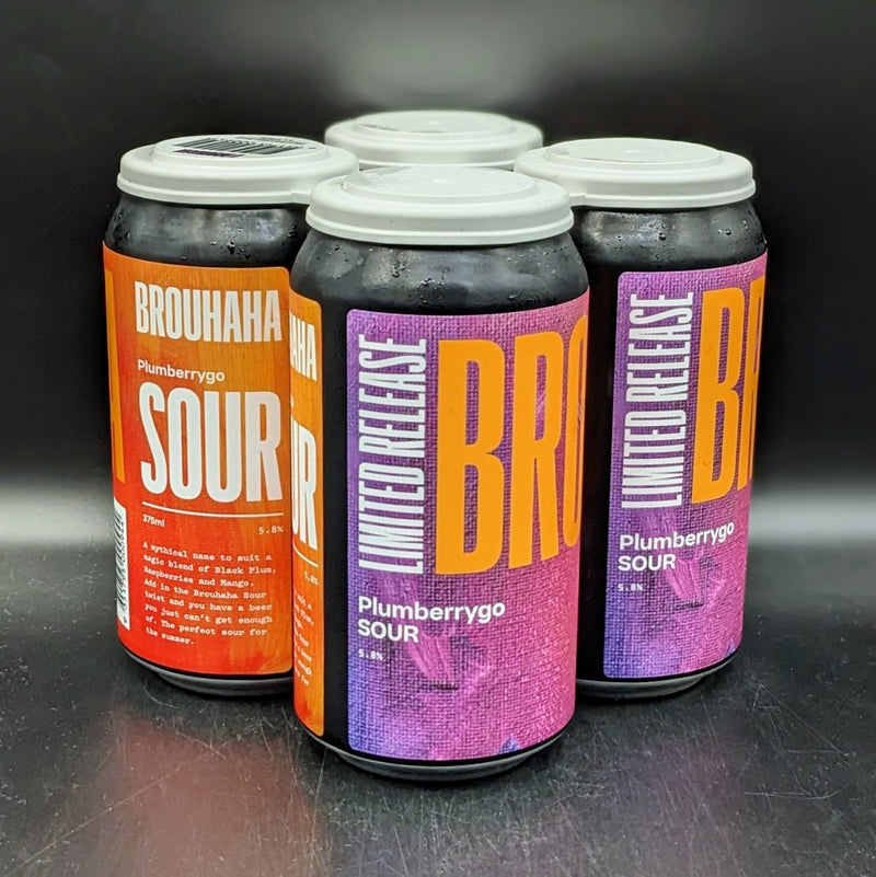 Brouhaha Plumberrygo Sour Can 4pk