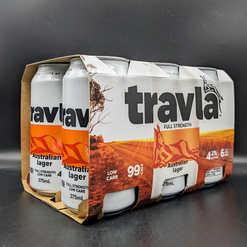 Travla Full Strength Australian Lager Can 6pk