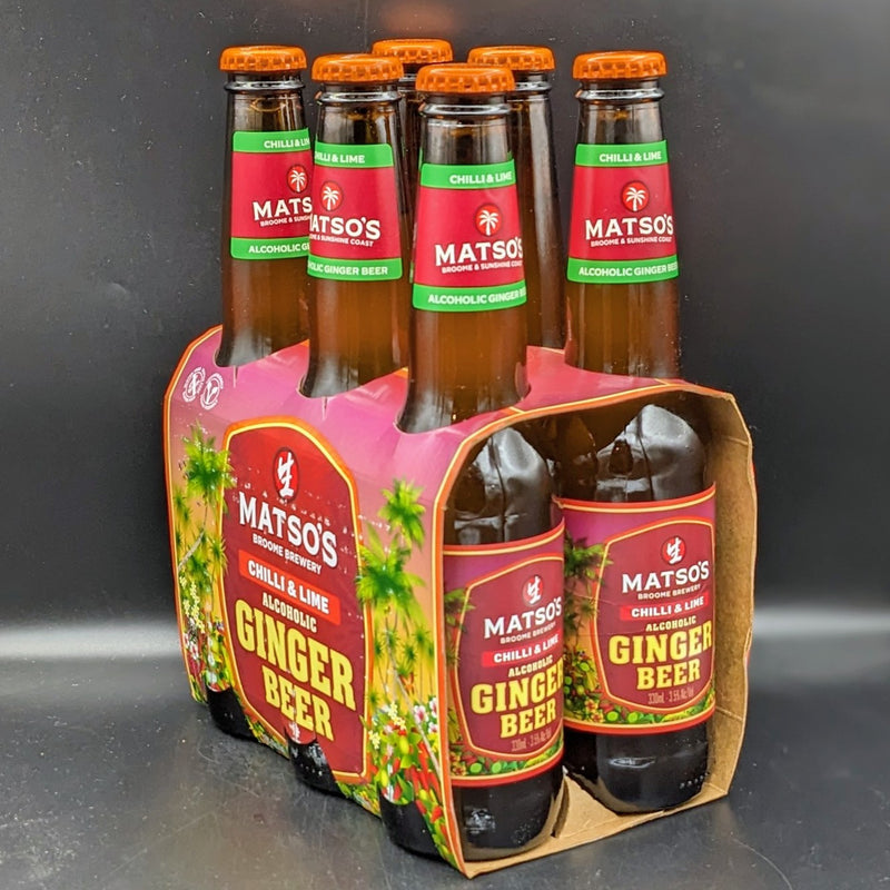 Matso's Chilli & Lime Ginger Beer Stb 6pk