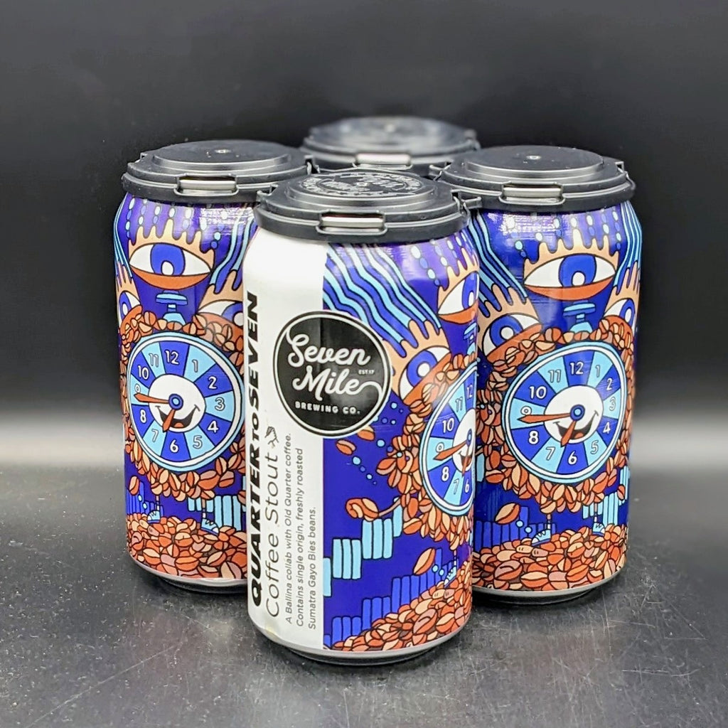 Seven Mile Quarter to Seven Coffee Stout Can 4pk - Saccharomyces Beer Cafe