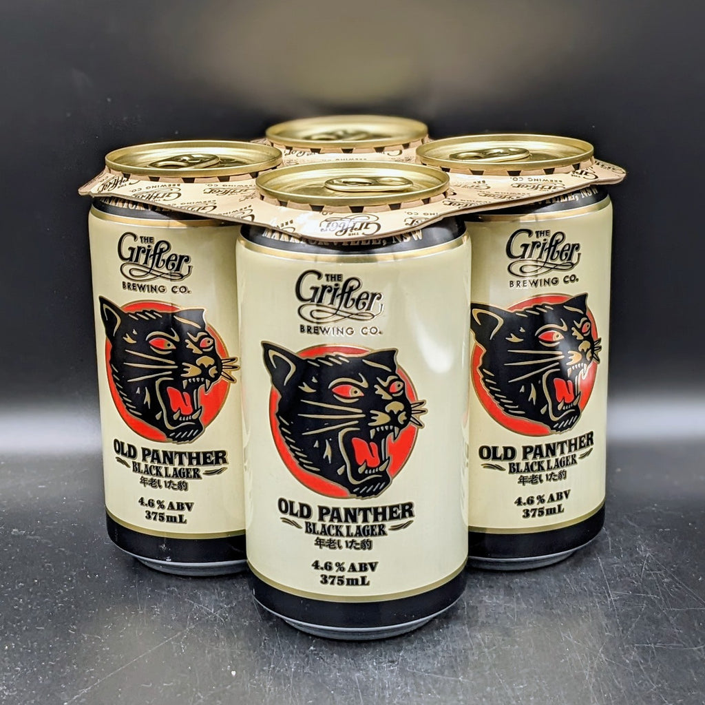 Grifter Old Panther Black Lager Can 4pk - Saccharomyces Beer Cafe