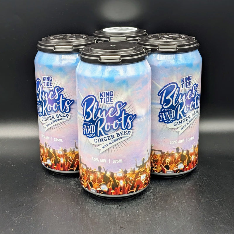 King Tide Blues and Roots Ginger Beer Can 4pk