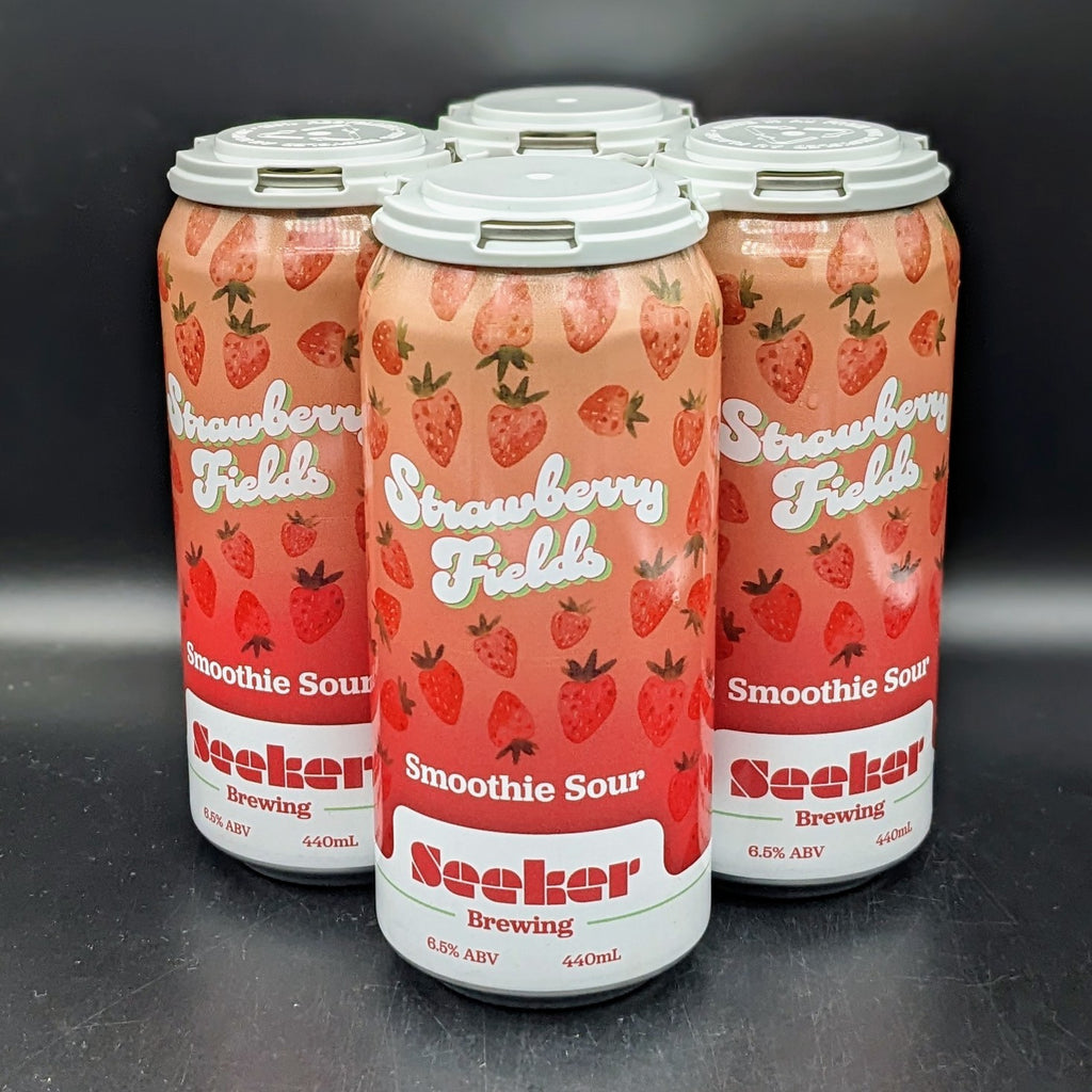 Seeker Strawberry Fields Smoothie Sour Can 4pk - Saccharomyces Beer Cafe