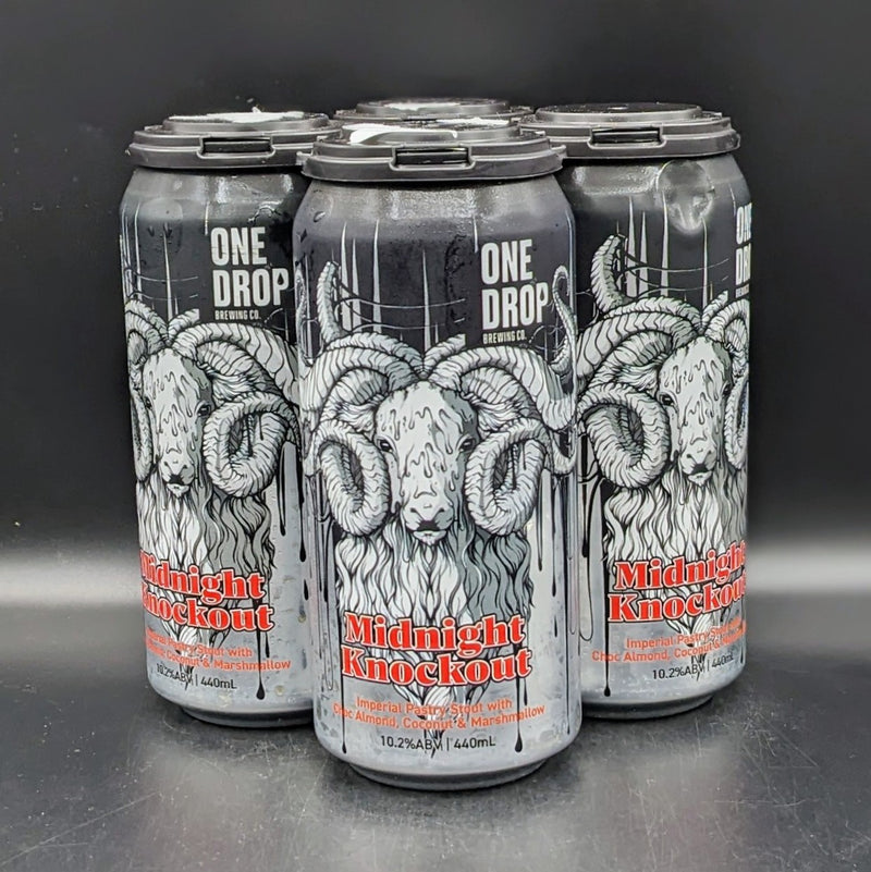 One Drop Midnight Knockout - Imperial Pastry Stout Can 4pk