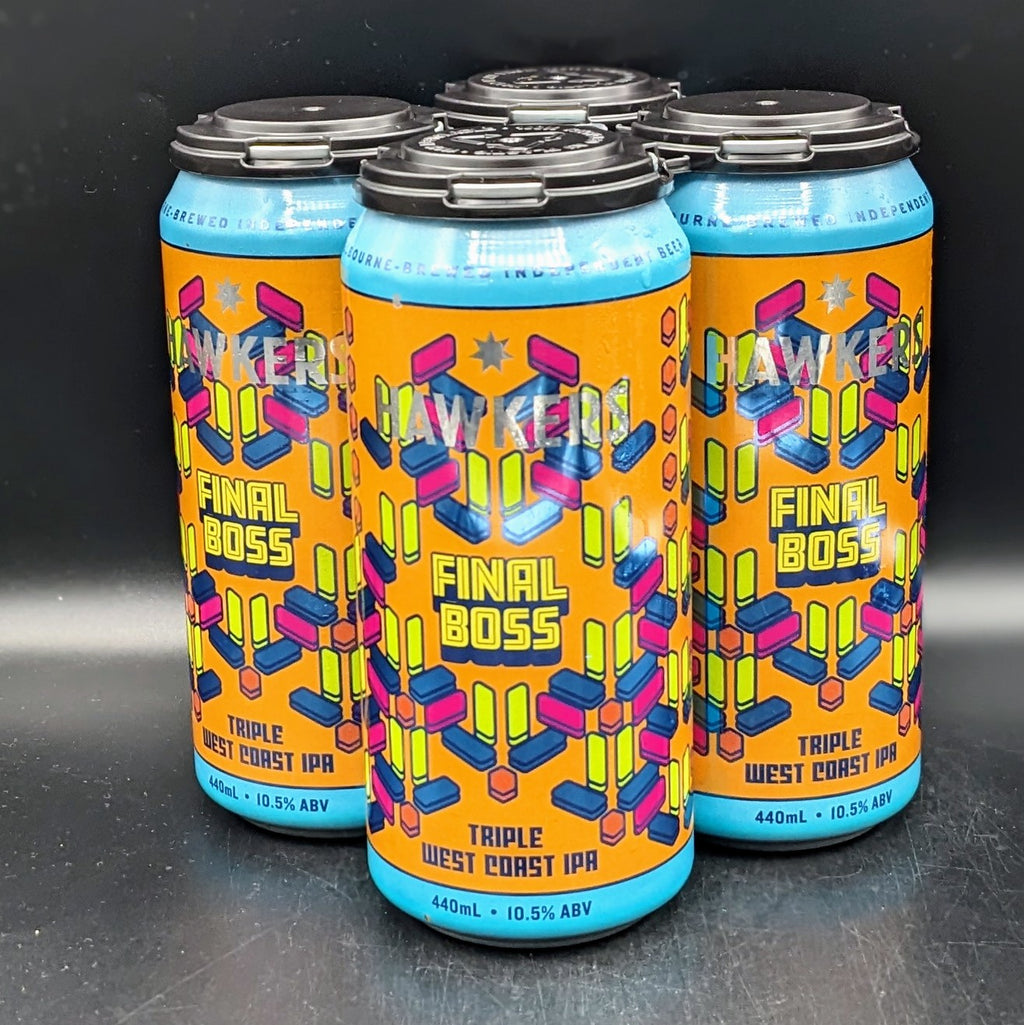 Hawkers Final Boss Triple West Coast IPA Can 4pk - Saccharomyces Beer Cafe