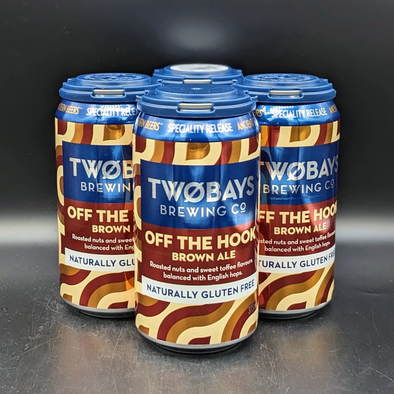 TwoBays Off The Hook Brown Ale Can 4pk