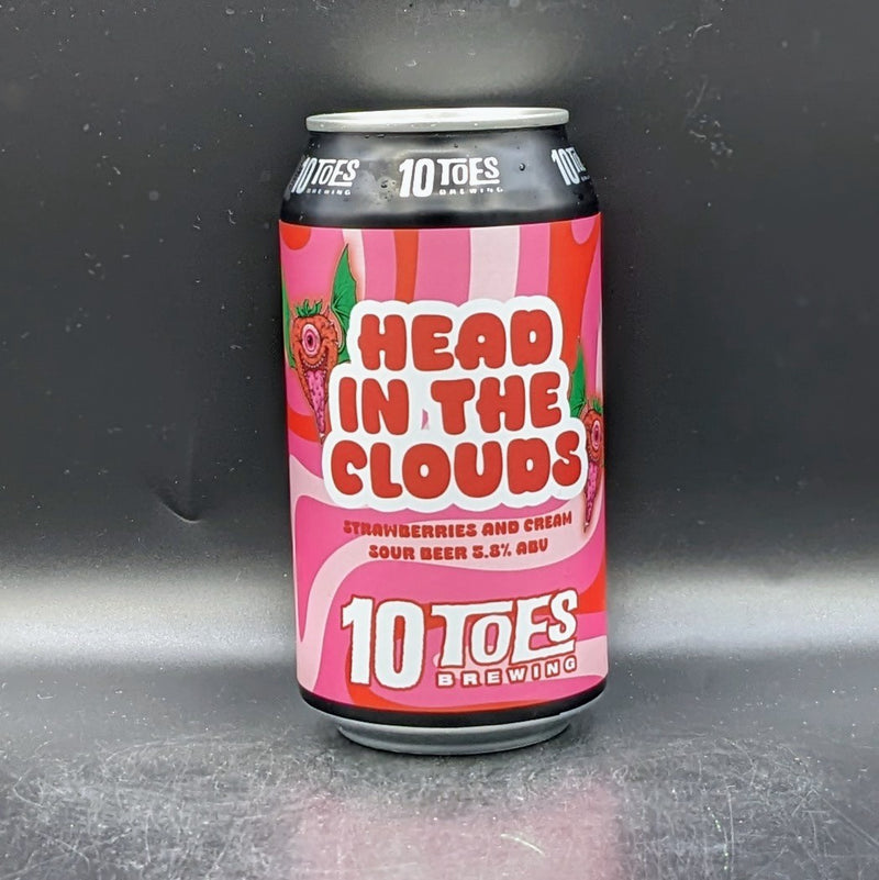 10 Toes Head in the Clouds Strawberries & Cream Sour Can Sgl