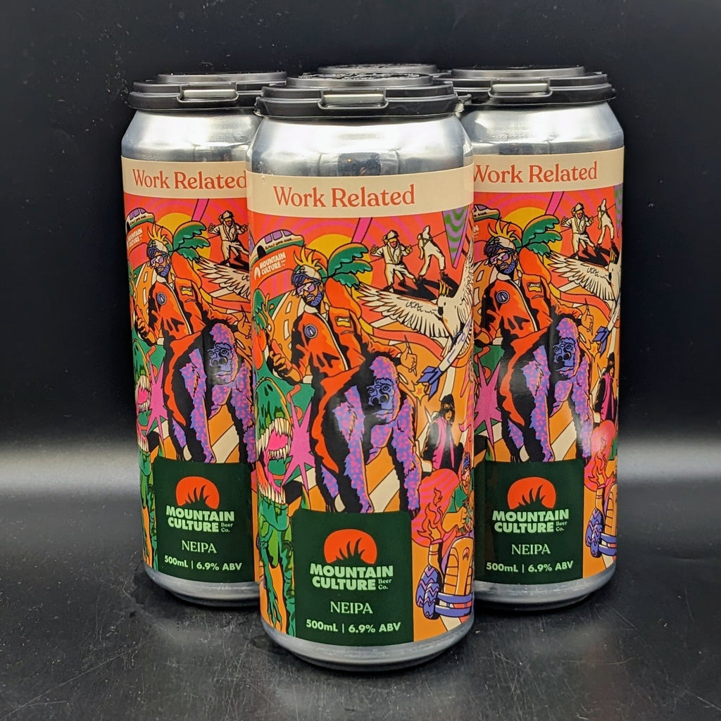 Mountain Culture Work Related - NEIPA Can 4pk - Saccharomyces Beer Cafe