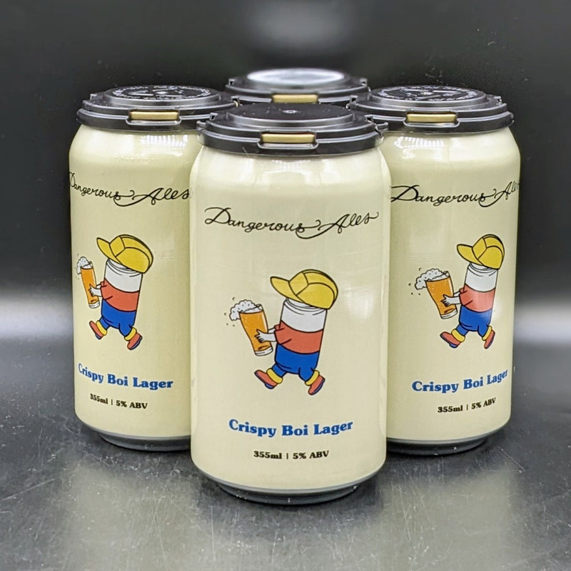 Dangerous Ales Crispy Boi Lager Can 4pk