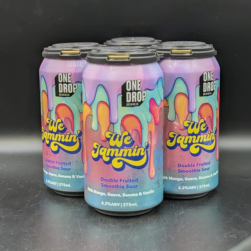 One Drop We Jammin' Double Fruited Smoothie Sour Can 4pk