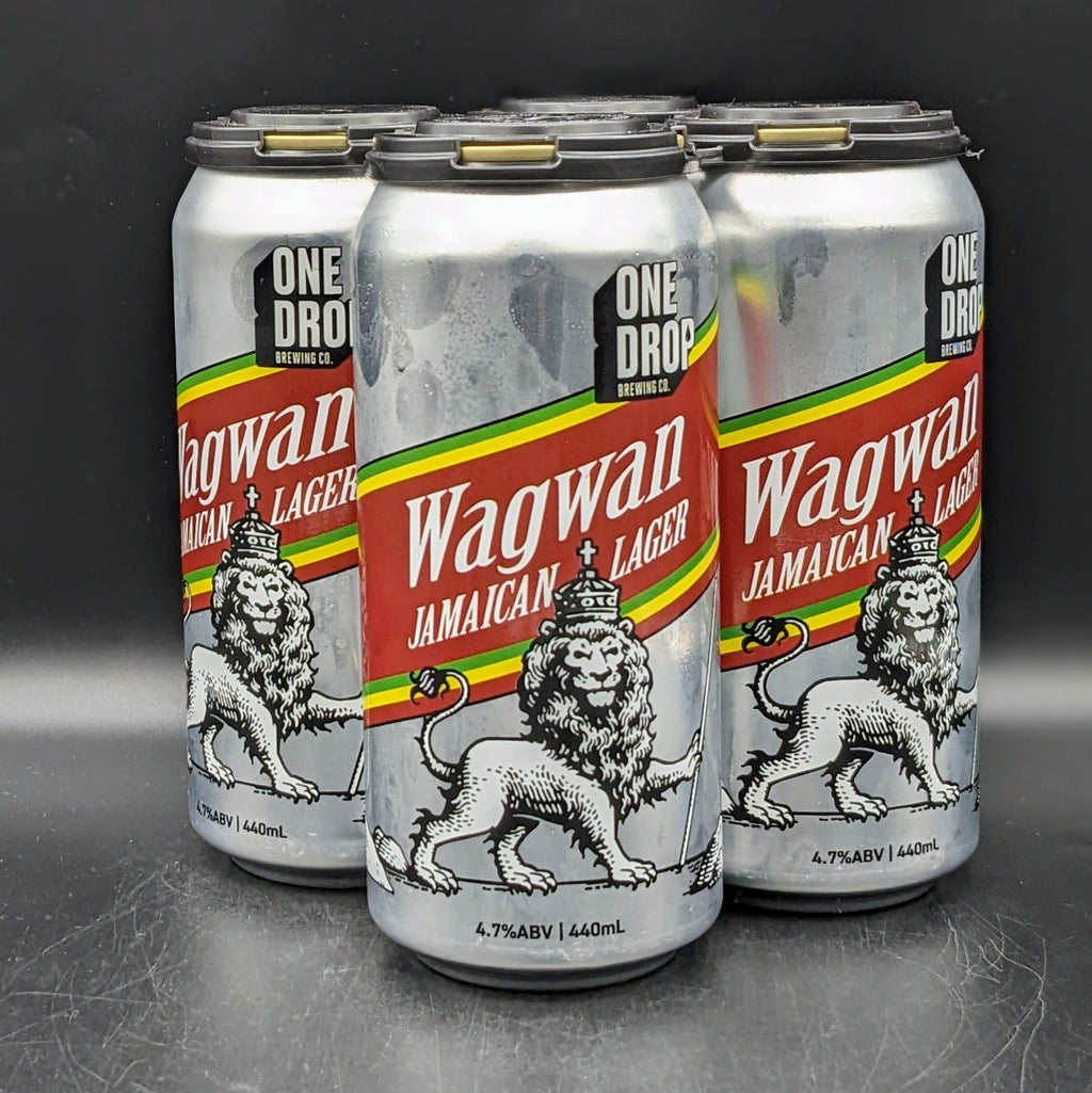 One Drop Wagwan Jamaican Lager Can 4pk - Saccharomyces Beer Cafe