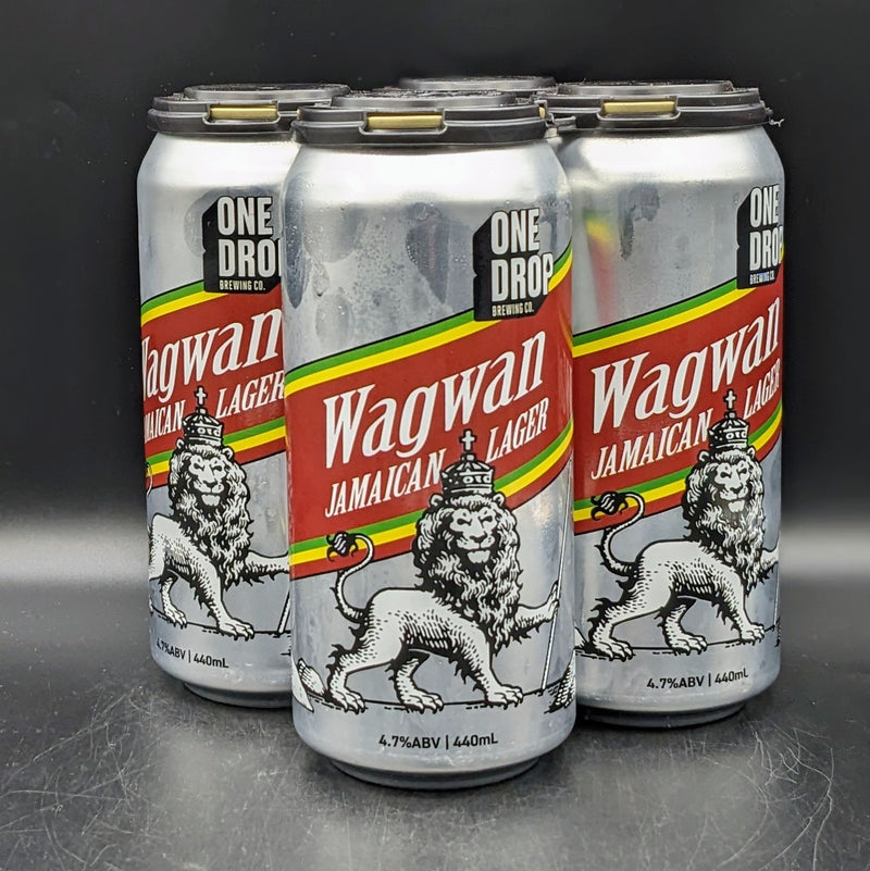 One Drop Wagwan Jamaican Lager Can 4pk