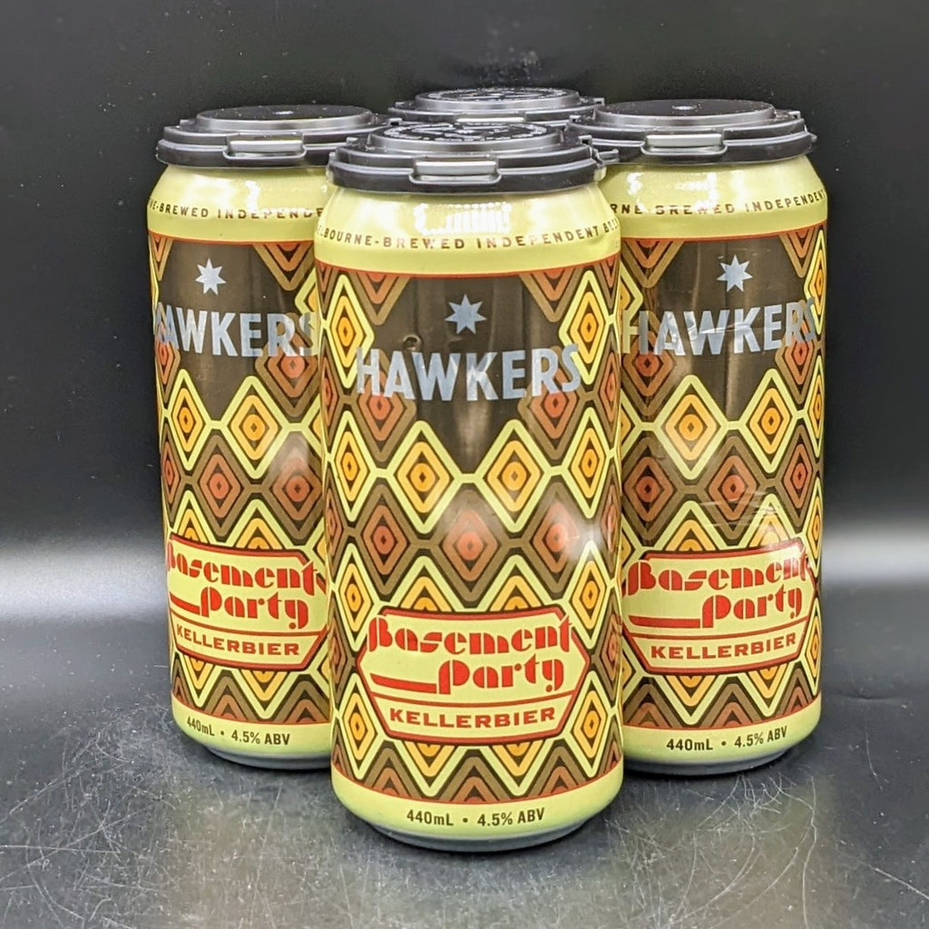 Hawkers Basement Party Kellerbier Can 4pk - Saccharomyces Beer Cafe