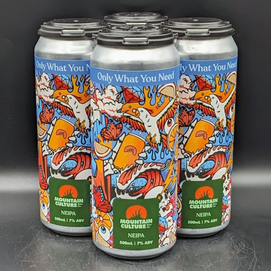 Mountain Culture Only What You Need - NEIPA Can 4pk - Saccharomyces Beer Cafe