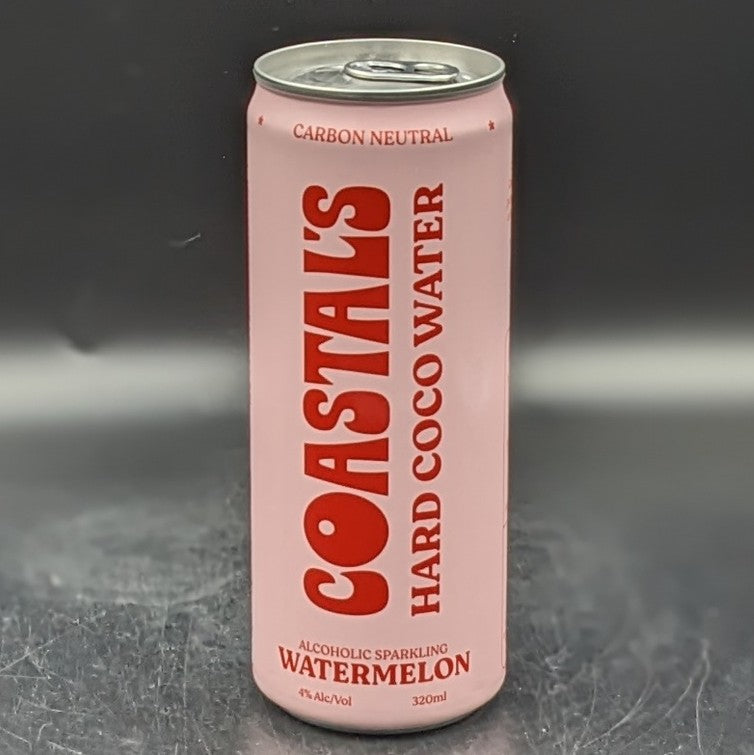 Coastals Watermelon Hard Coco Water Can Sgl