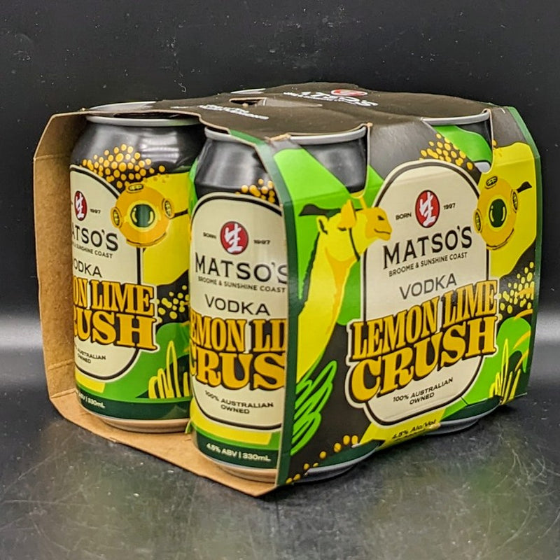 Matso's Lemon Lime Crush Can 4pk