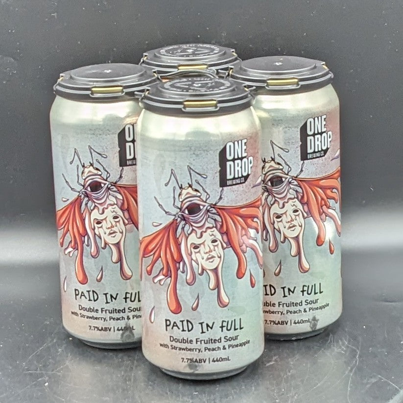 One Drop Paid in Full - Double Fruited Sour Can 4pk - Saccharomyces Beer Cafe