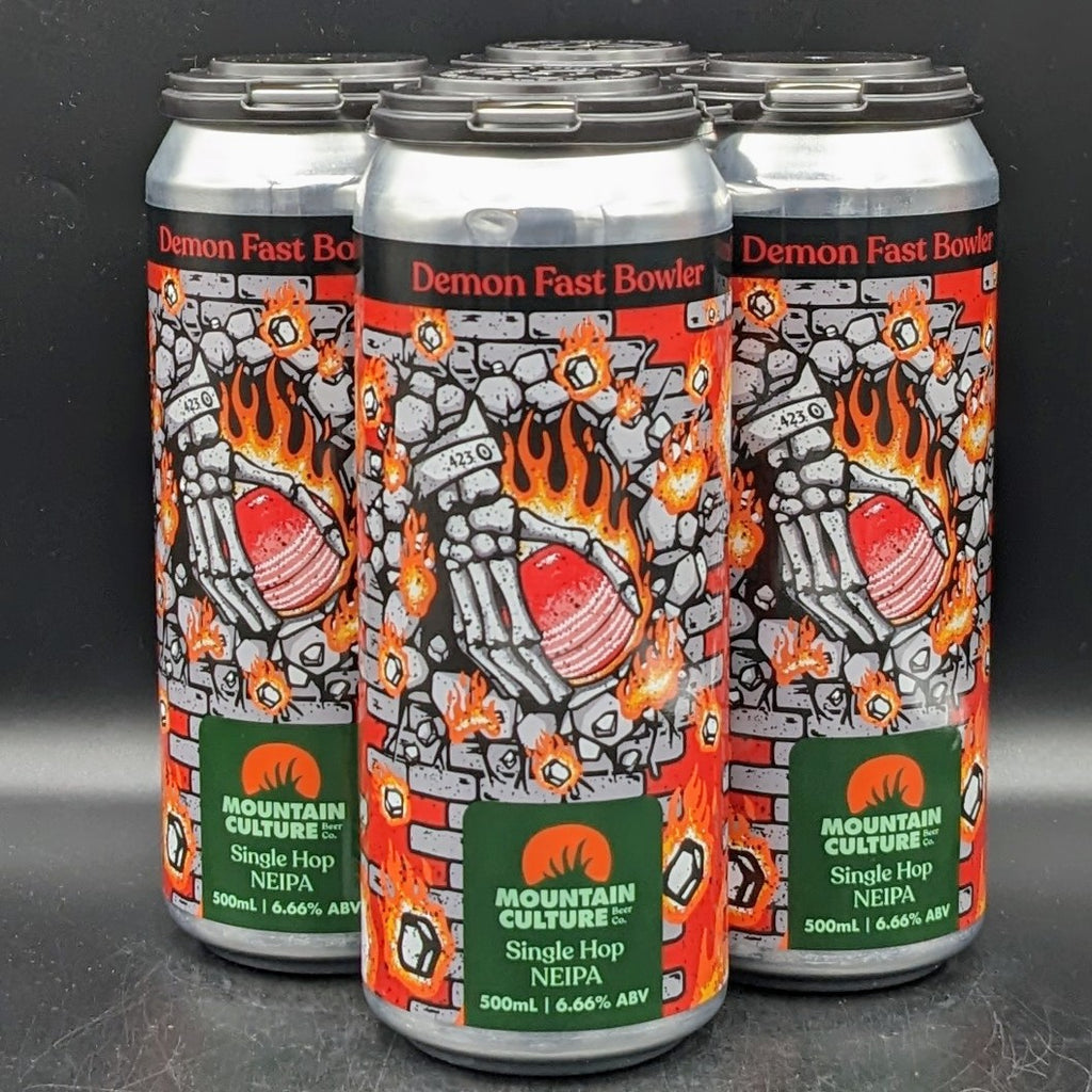 Mountain Culture Demon Fast Bowler - Single Hop NEIPA Can 4pk - Saccharomyces Beer Cafe