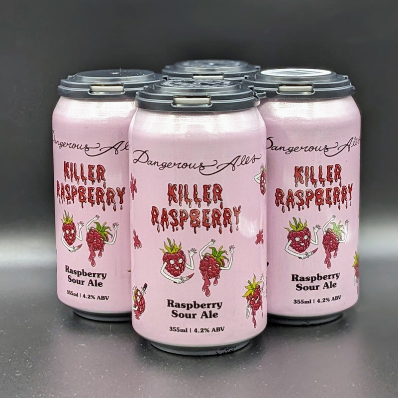 Dangerous Ales Killer Raspberry Sour Ale Can 4pk