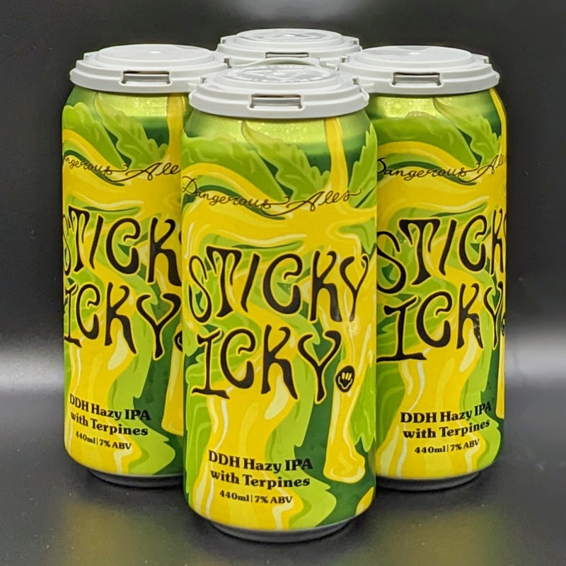 Dangerous Ales Sticky Icky DDH Hazy IPA with Terpines Can 4pk