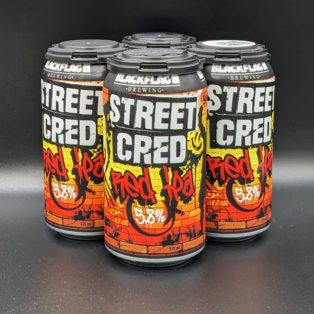 Blackflag Street Cred Red IPA Can 4pk - Saccharomyces Beer Cafe