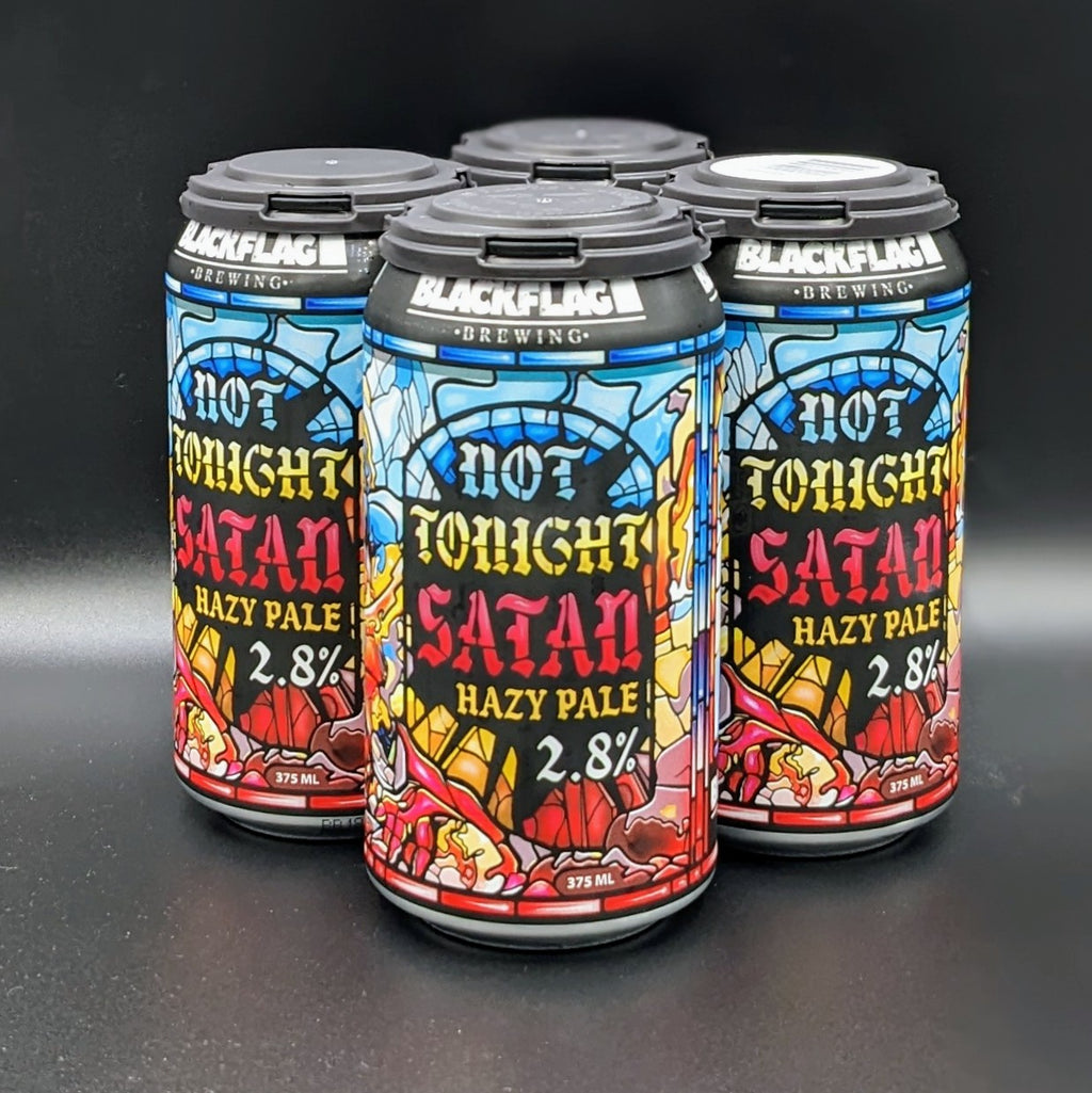 Blackflag Not Tonight Satan Hazy Pale Can 4pk - Saccharomyces Beer Cafe