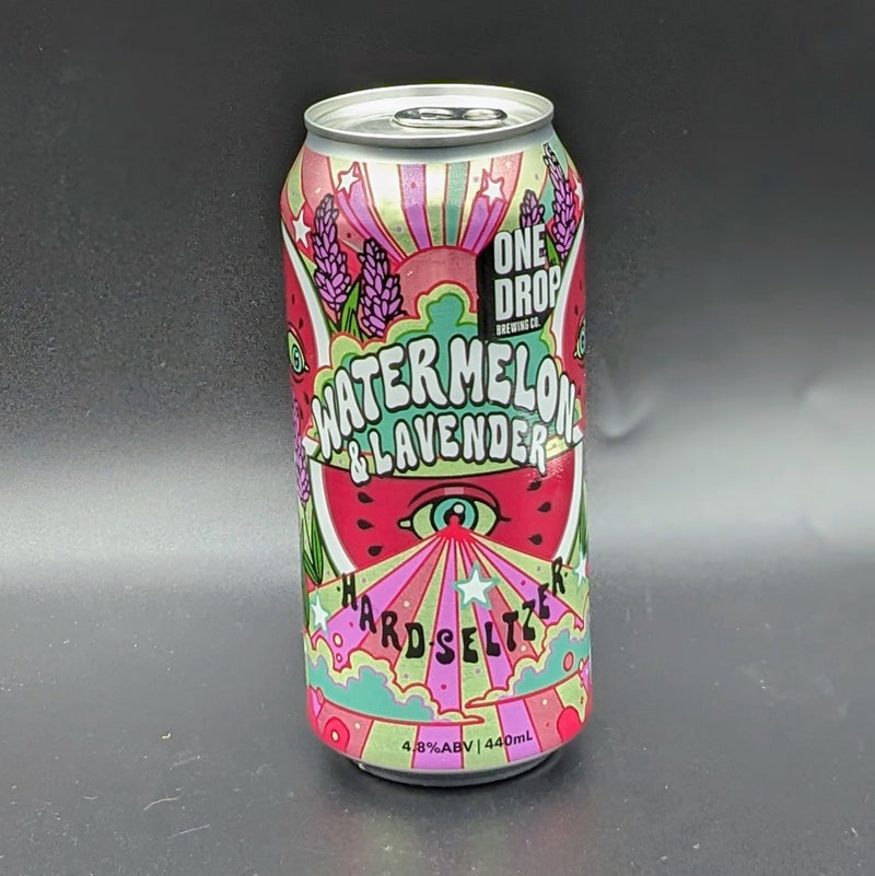 One Drop Watermelon & Lavender Har Seltzer Can Sgl