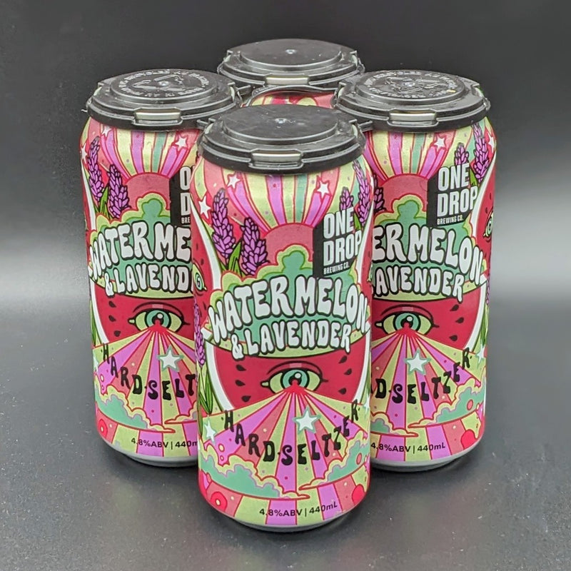 One Drop Watermelon & Lavender Har Seltzer Can 4pk