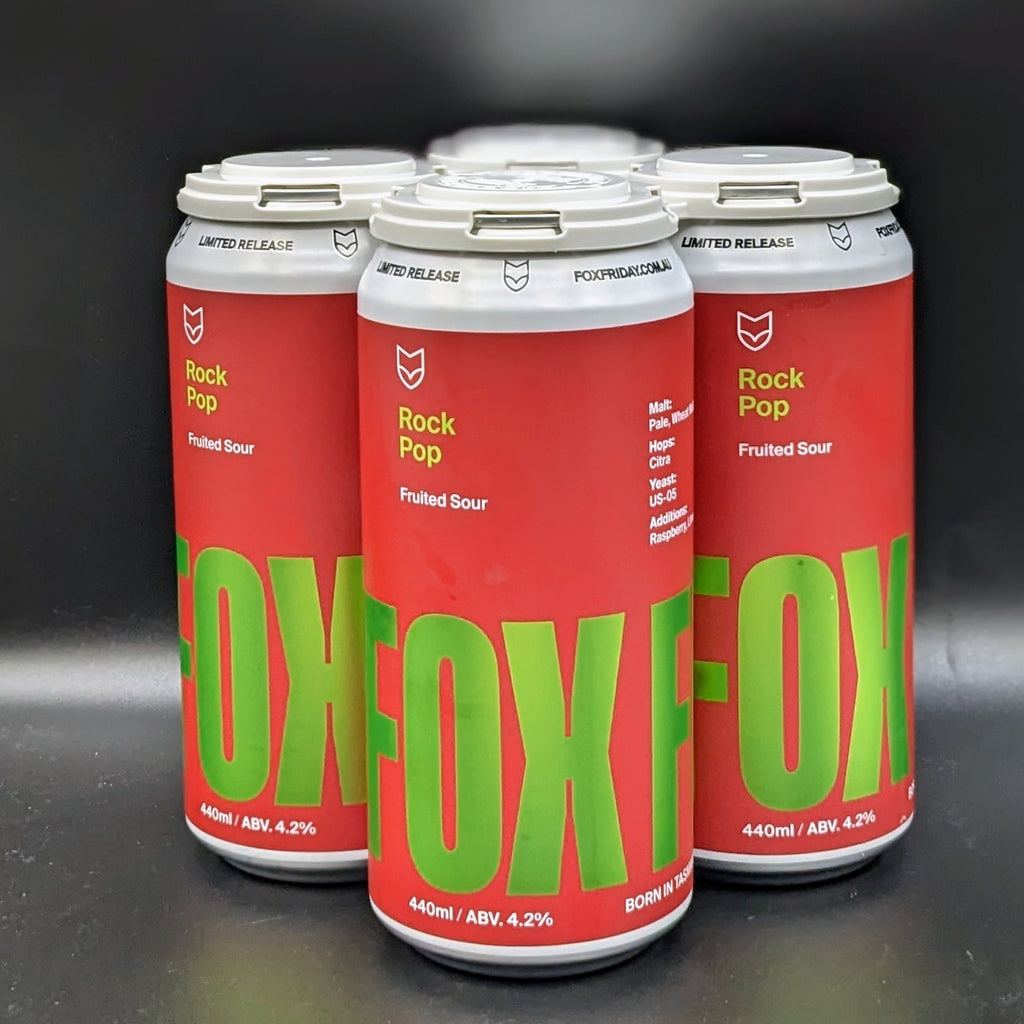 Fox Friday Rock Pop Sour Can 440ml 4pk - Saccharomyces Beer Cafe