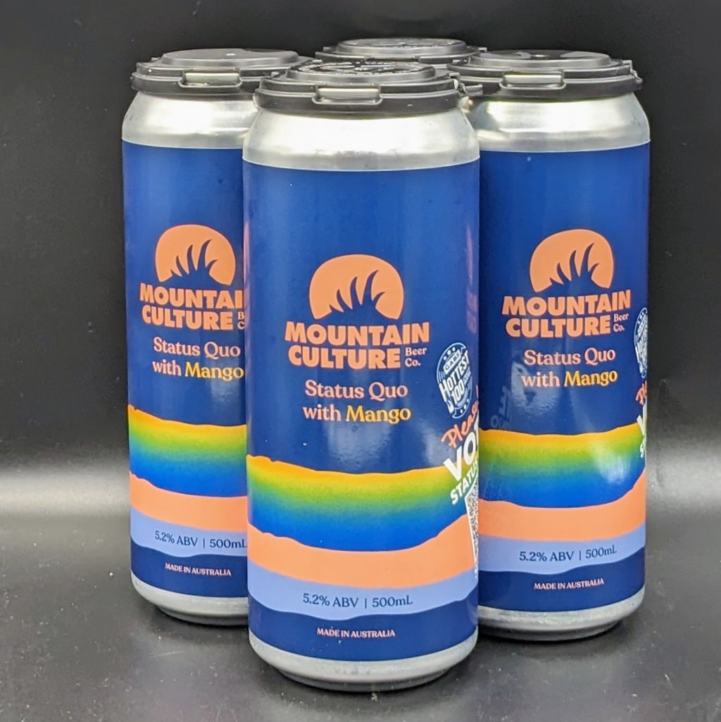 Mountain Culture Status Quo With Mango - Hazy Pale Can 4pk - Saccharomyces Beer Cafe