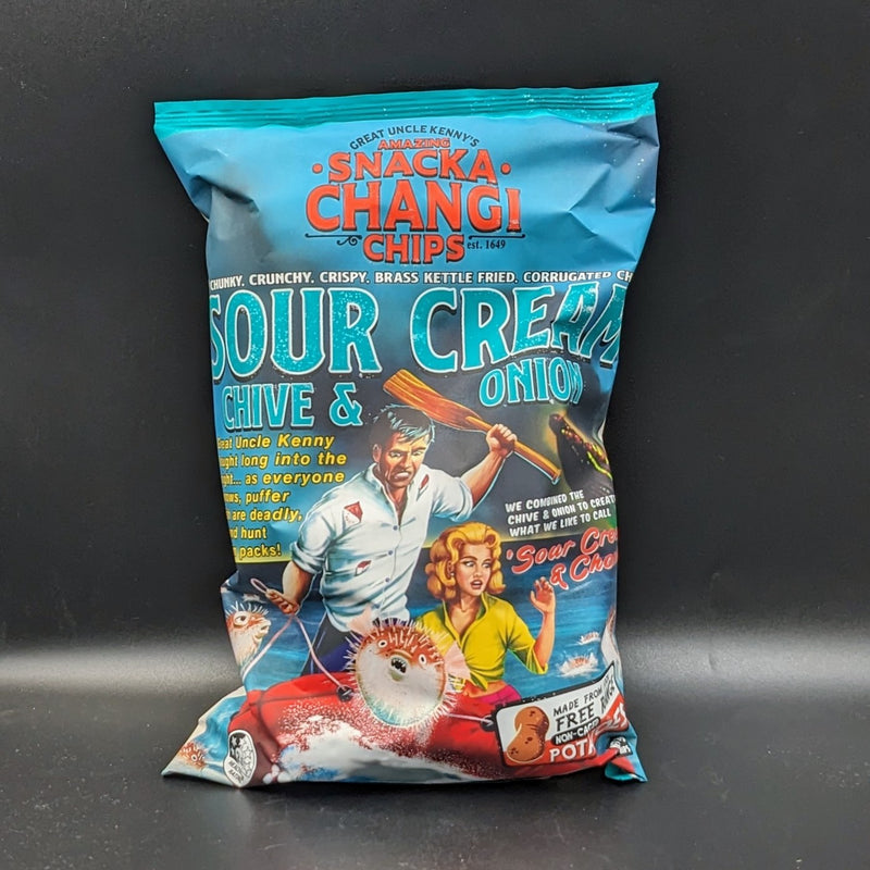 SnackaChangi Sour Cream Chive & Onion Chips 150g