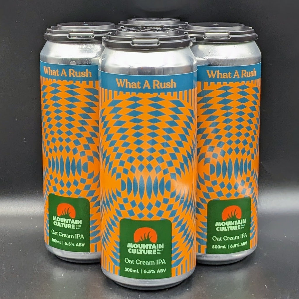 Mountain Culture What A Rush - Oat Cream IPA Can 4pk - Saccharomyces Beer Cafe