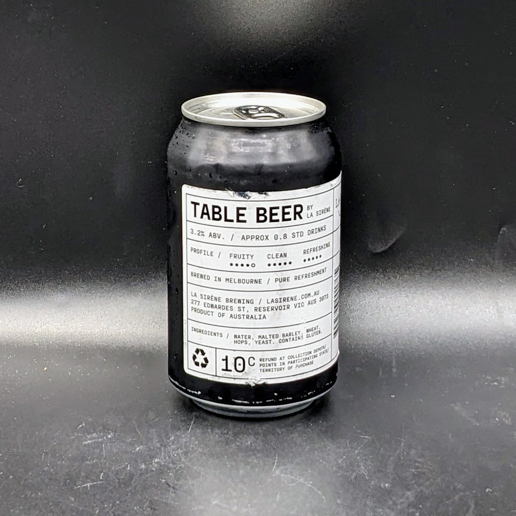 La Sirene Table Beer Can Sgl - Saccharomyces Beer Cafe