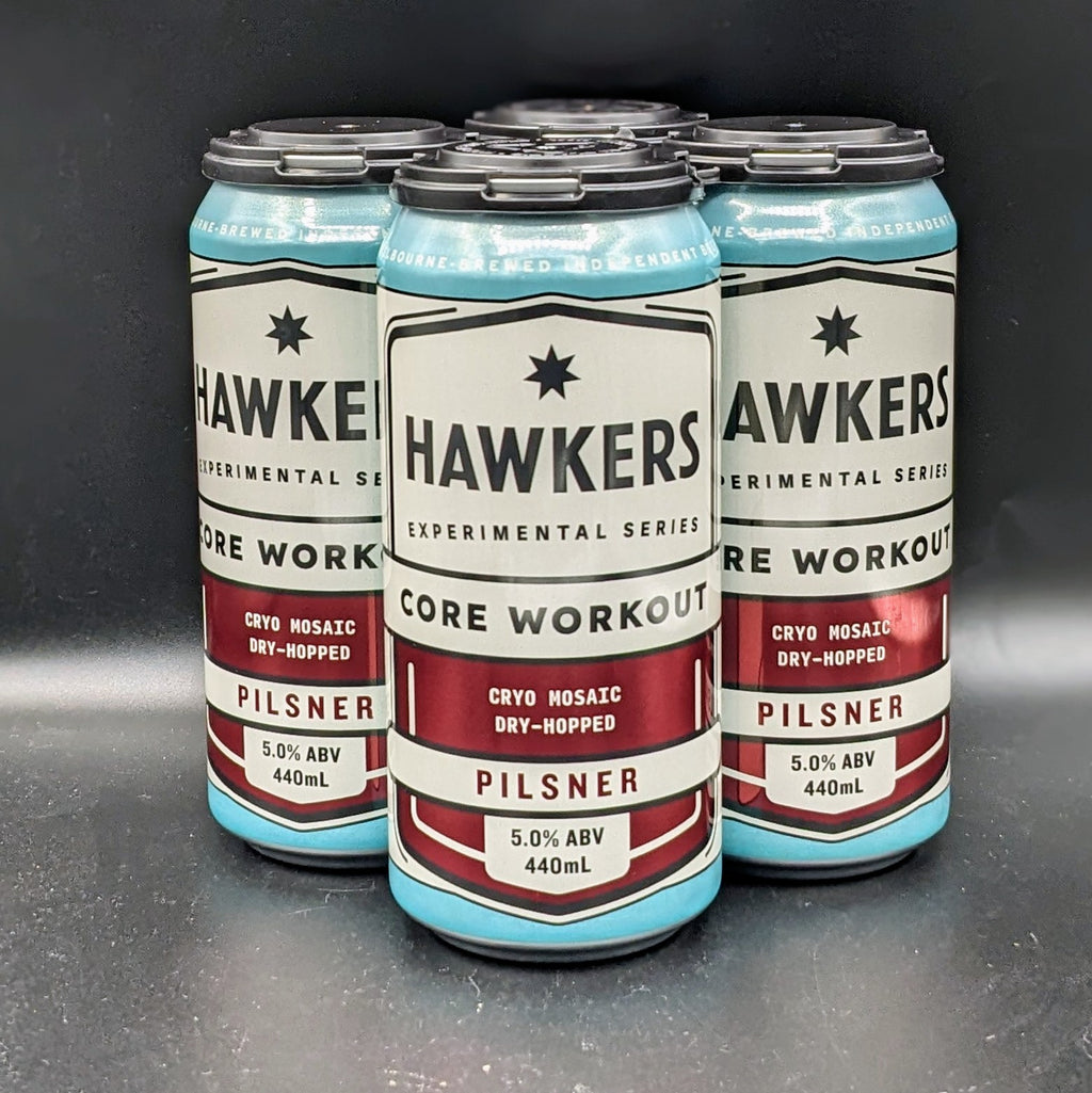 Hawkers Core Workout - Pilsner Can 4pk - Saccharomyces Beer Cafe