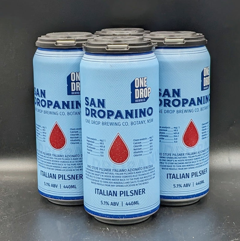 One Drop San Dropanino Italian Pilsner Can 4pk