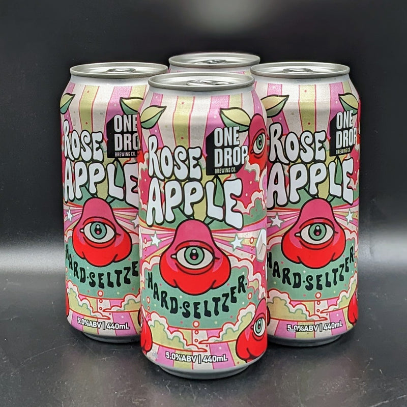 One Drop Rose Apple Hard Seltzer Can 4pk