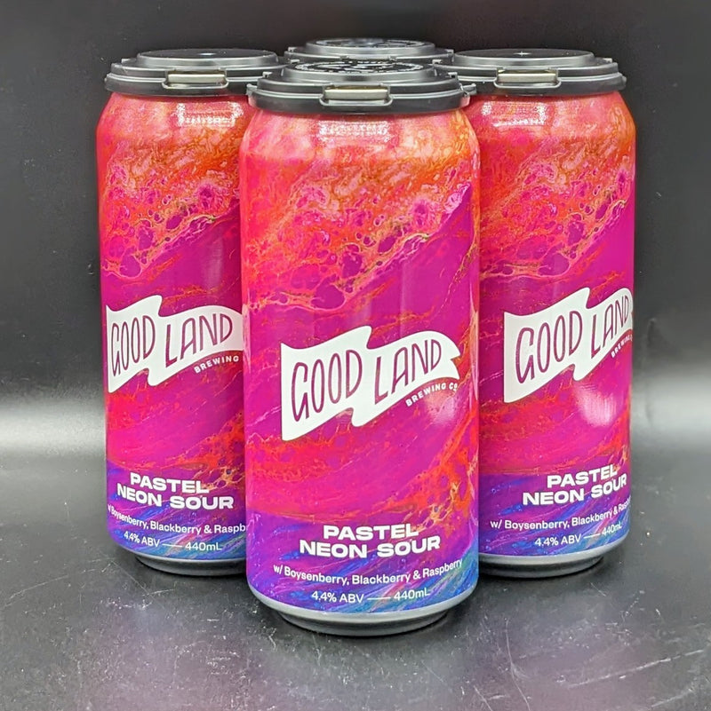 Good Land Pastel Neon Sour w/ Boysenberry, Blackberry & Raspberry Can 4pk