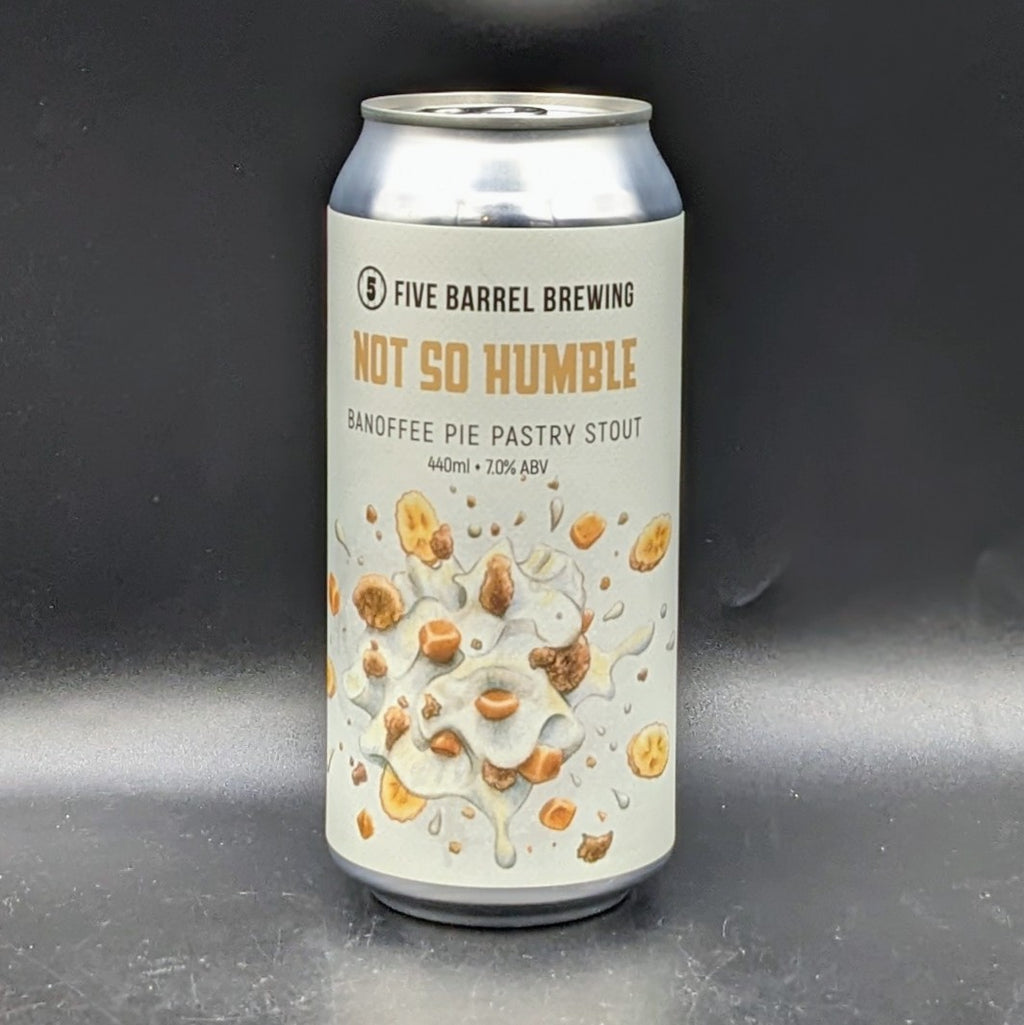 Five Barrel Not So Humble Banoffee Pie Pastry Stout Can Sgl - Saccharomyces Beer Cafe